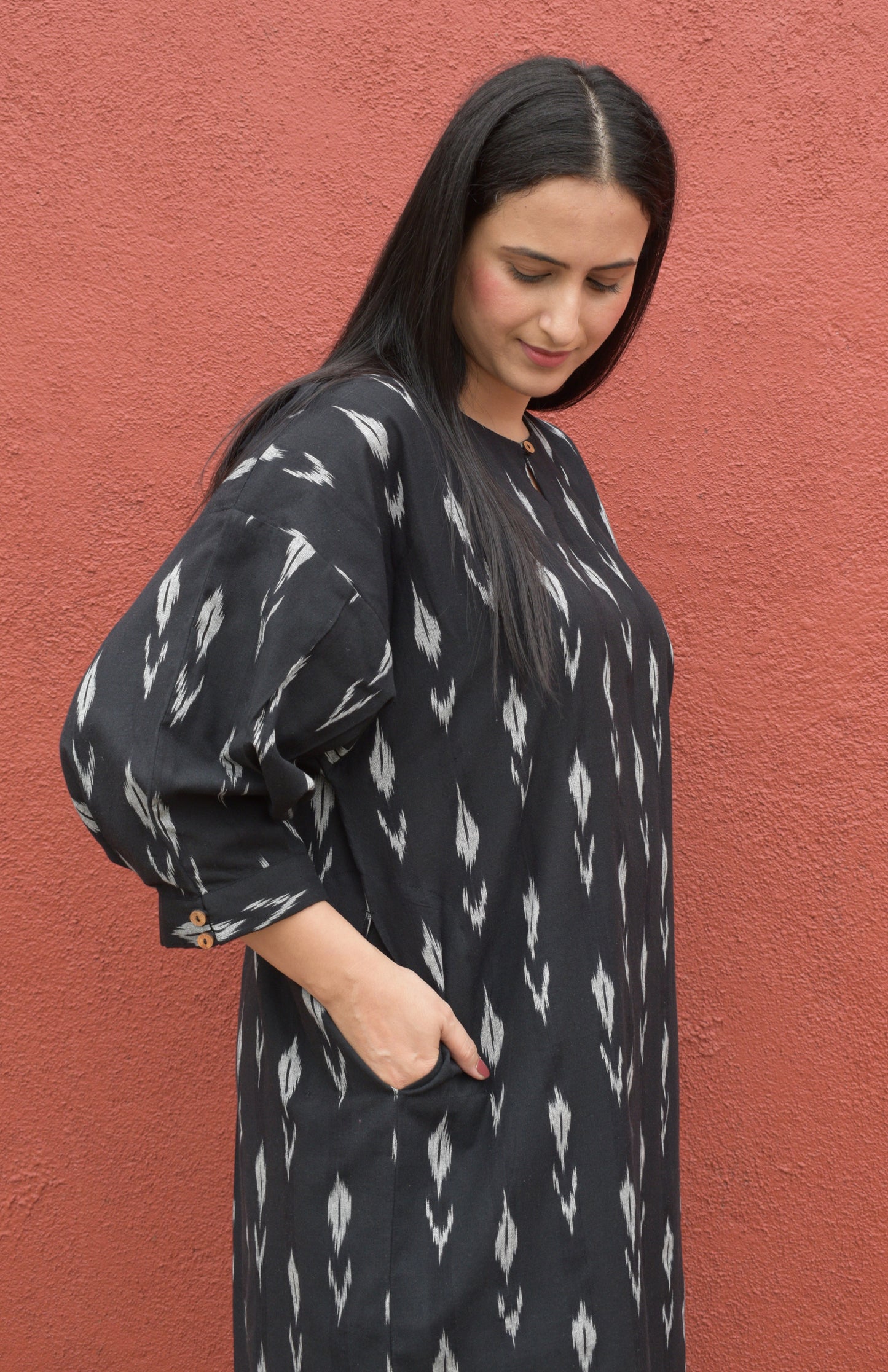 Black Ikat Antifit co-ord set
