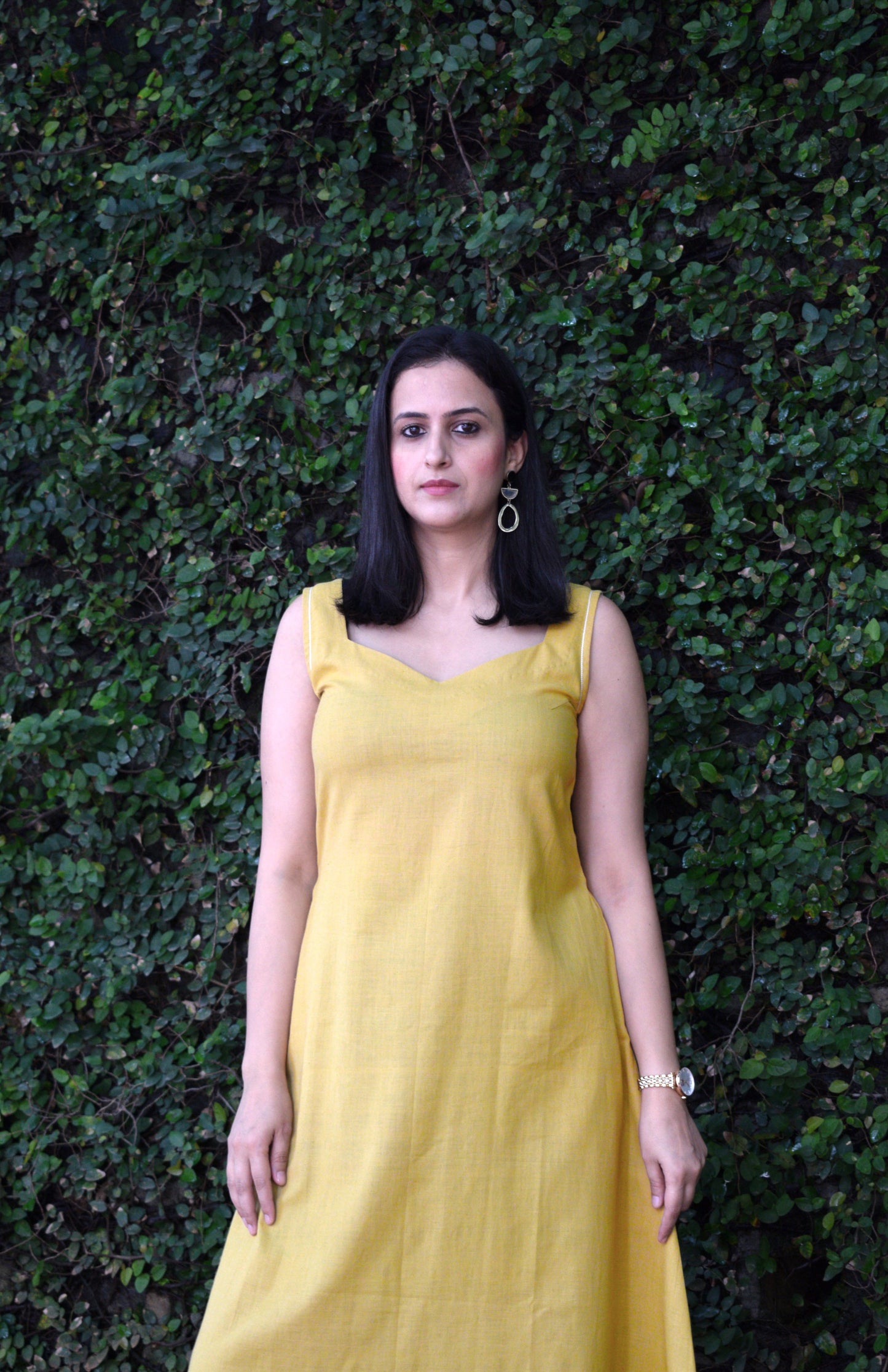 Sleeveless A-line handspun dress | Rescue