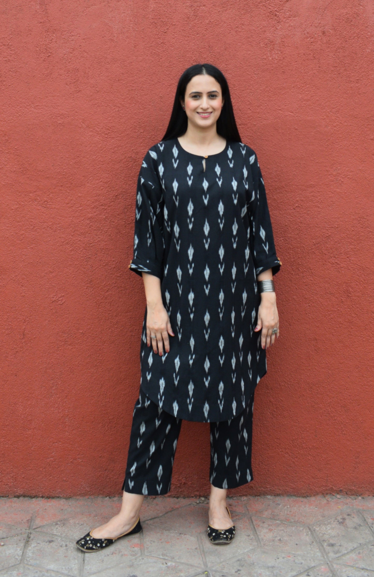 Black Ikat Antifit co-ord set