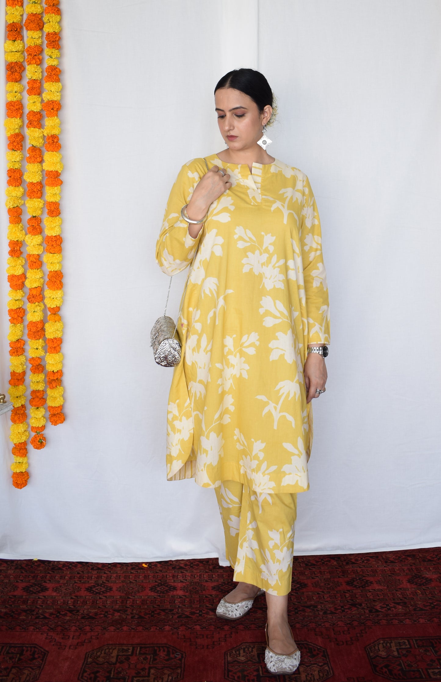 Yellow Floral Co-Ord Set