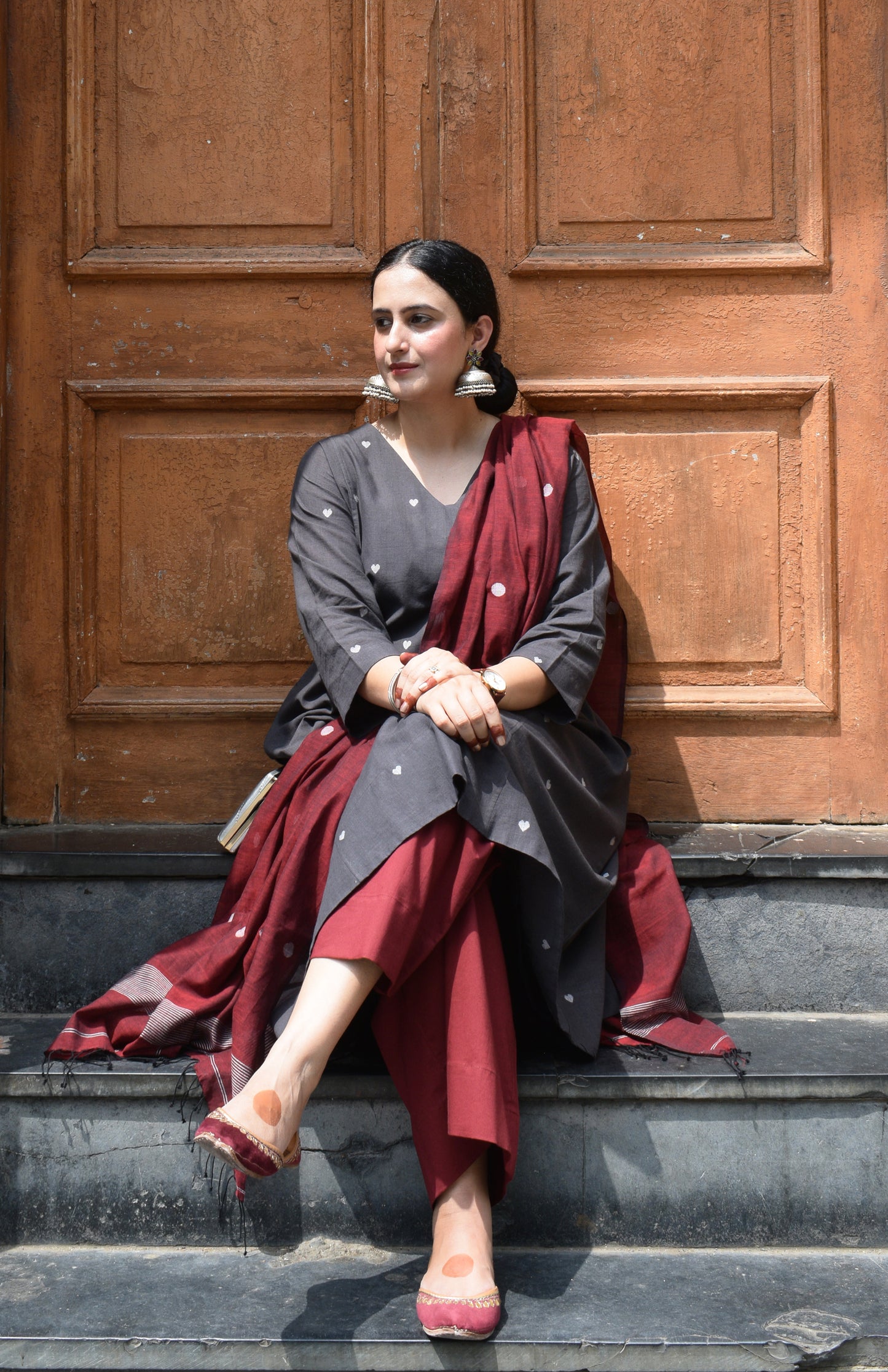 Maroon Basic Pyjama