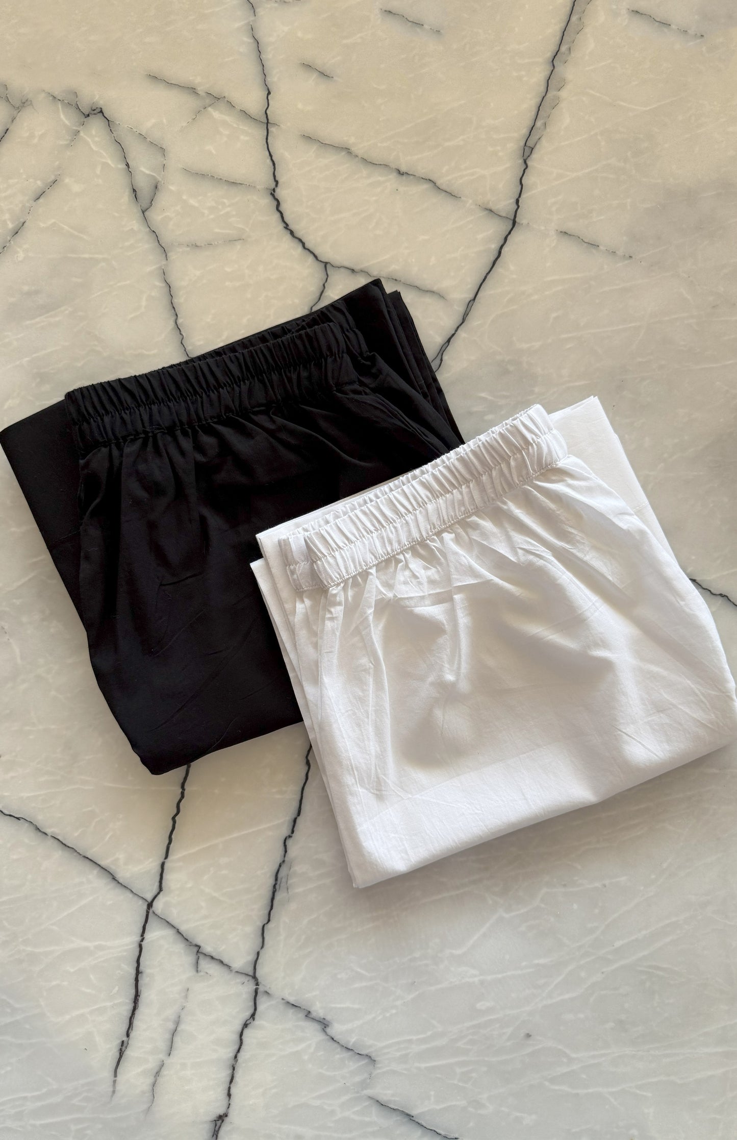 Sunkissed White and Black Basic Pyjama- Set of 2