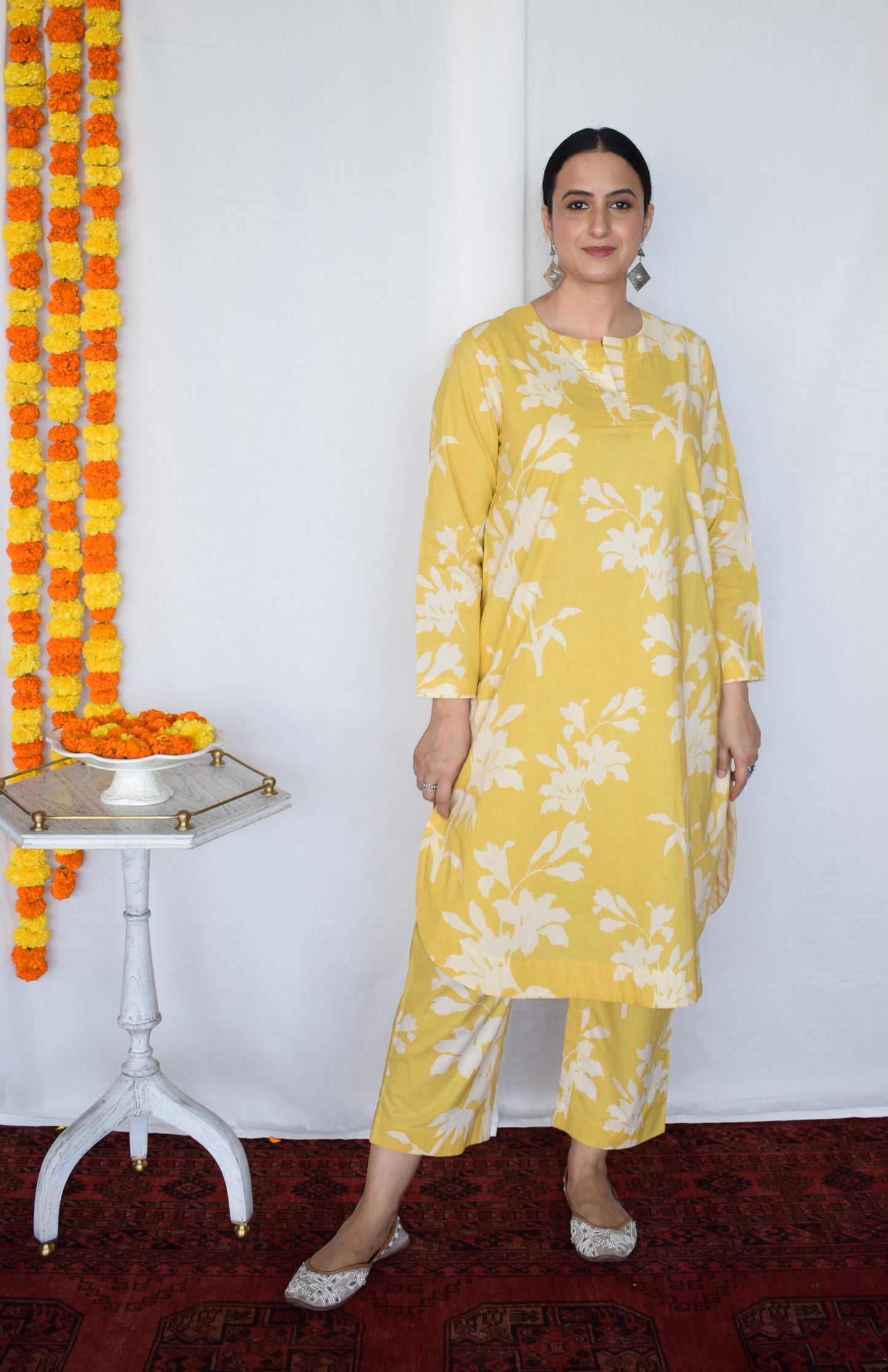 Yellow Floral Co-Ord Set