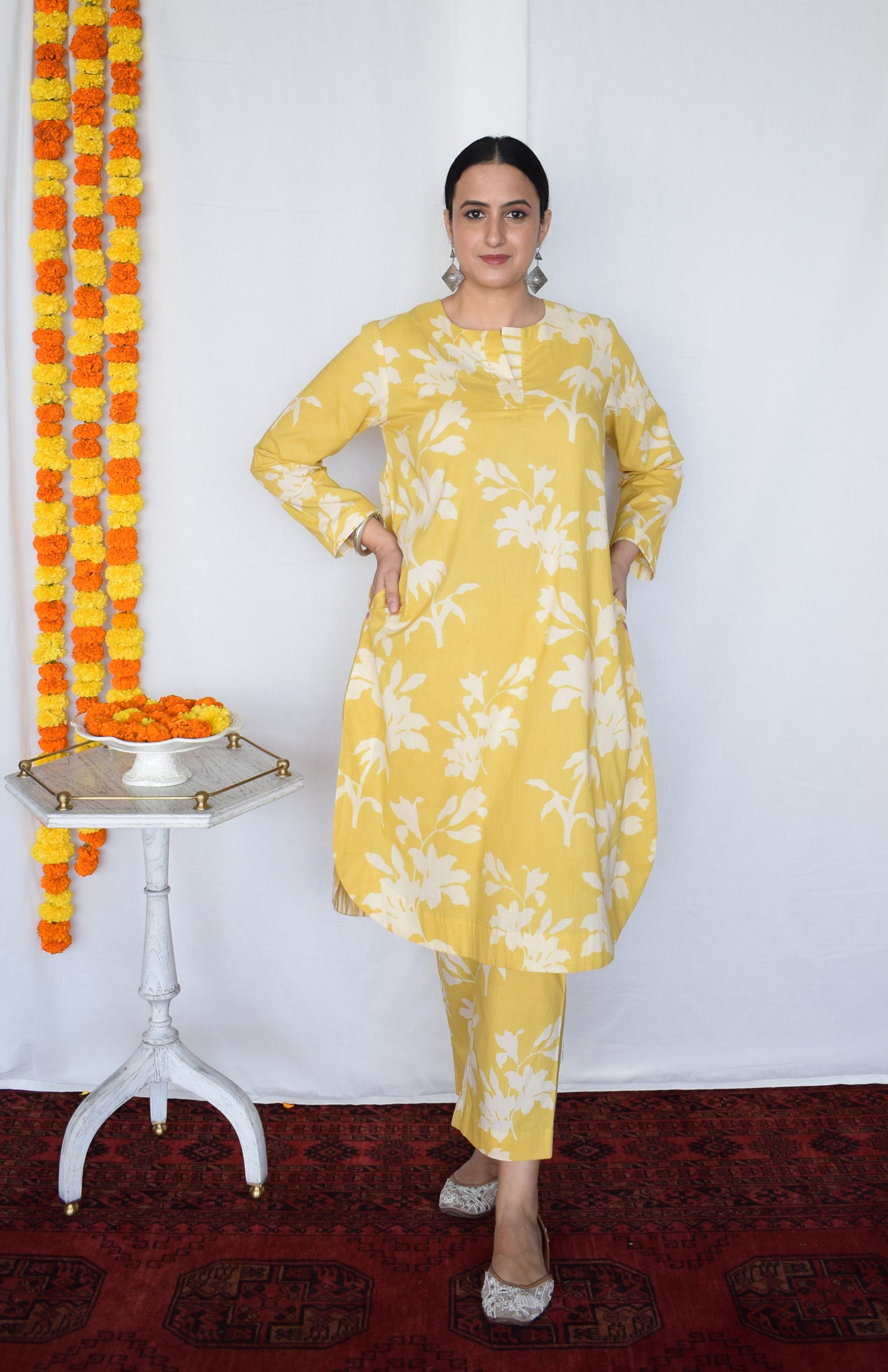 Yellow Floral Co-Ord Set