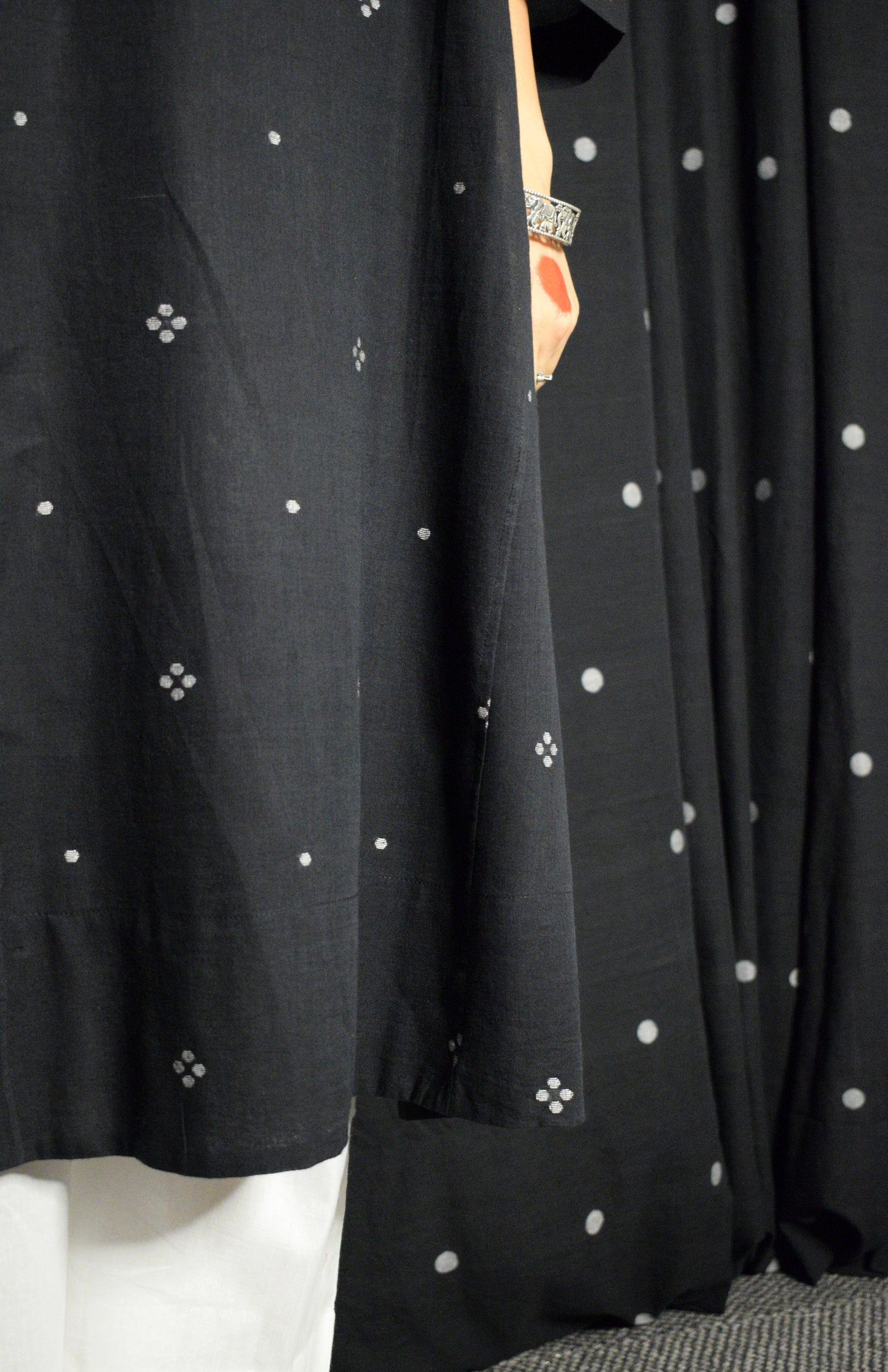 Black Jamdani Phiran
