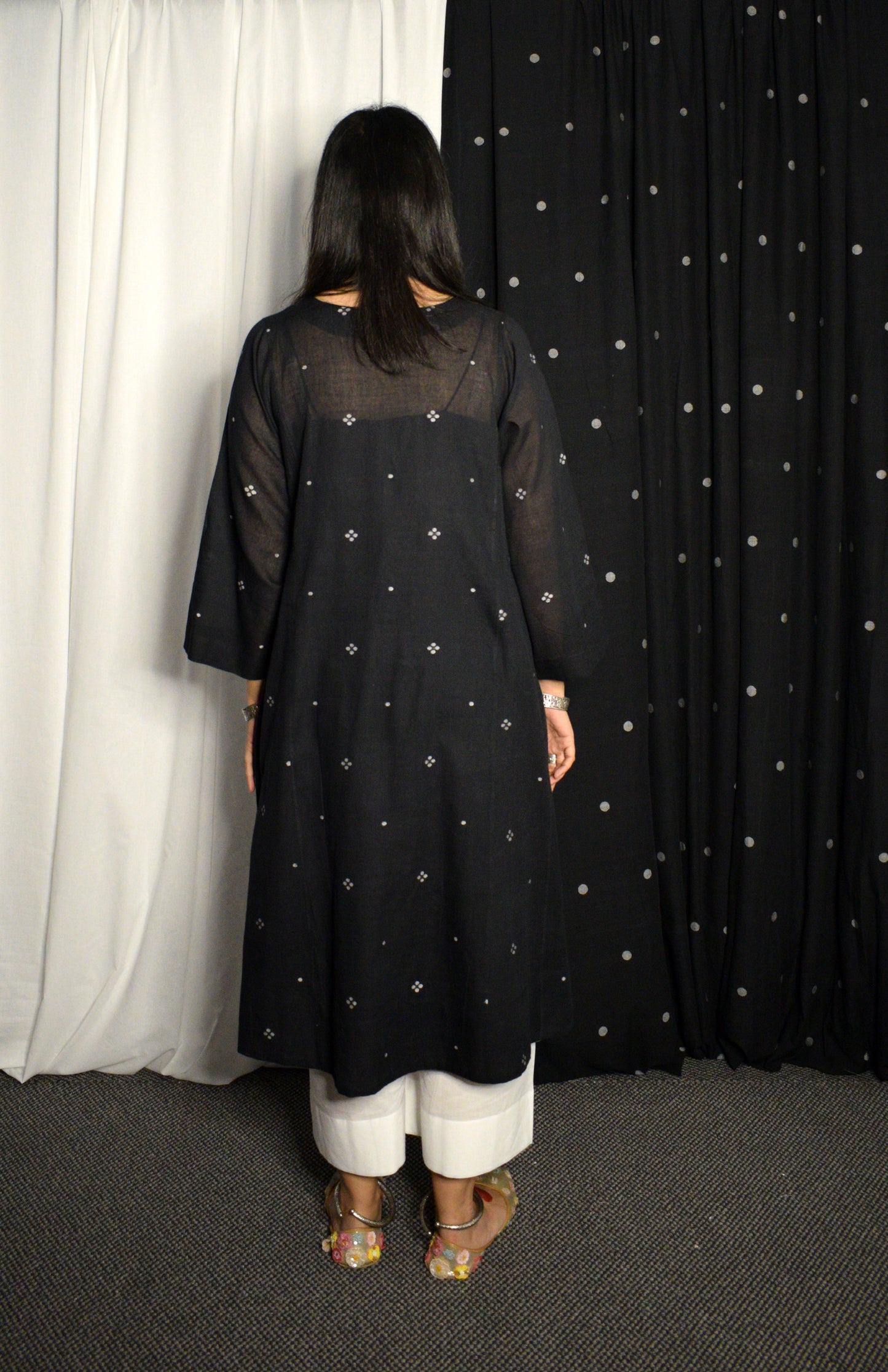 Black Jamdani Phiran
