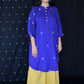 Blue jamdani Antifit Polka dot kurta