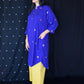 Blue jamdani Antifit Polka dot kurta