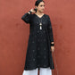 Black Jamdani Phiran