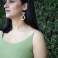 Light green A-line handspun maxi dress | Rescue