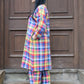 Multicolor checks Kala cotton co-ord set