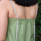 Light green A-line handspun maxi dress | Rescue