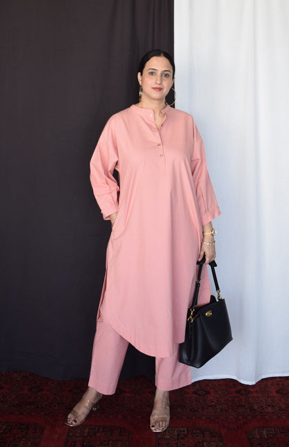 Coffee Pink Antifit Co-ord Set