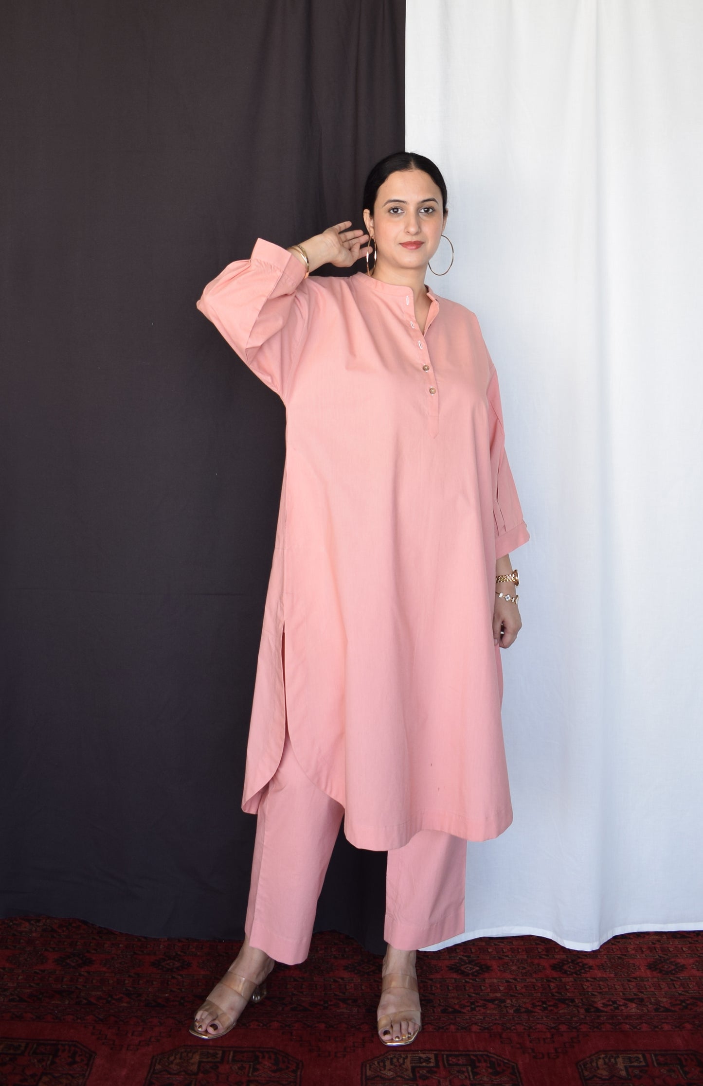 Coffee Pink Antifit Co-ord Set