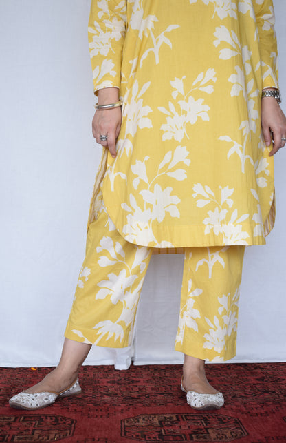 Yellow Floral Co-Ord Set