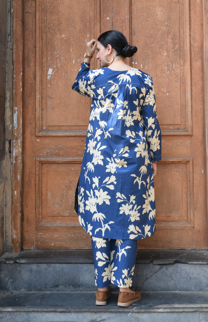 Blue Floral Co-Ord Set
