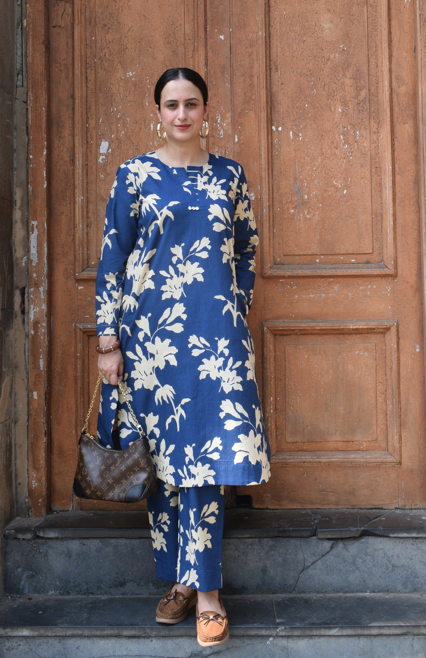 Blue Floral Co-Ord Set