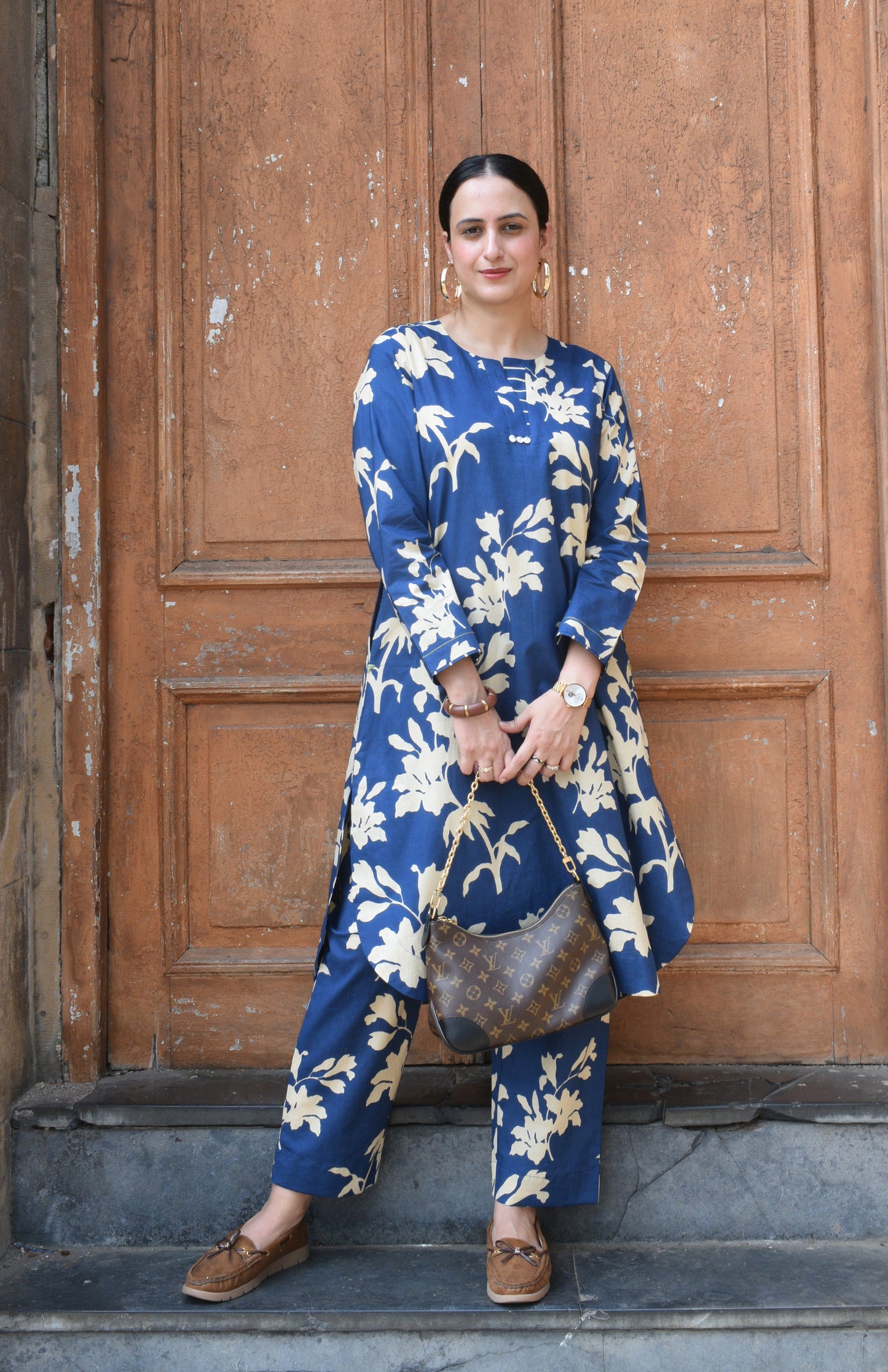 Blue Floral Co-Ord Set