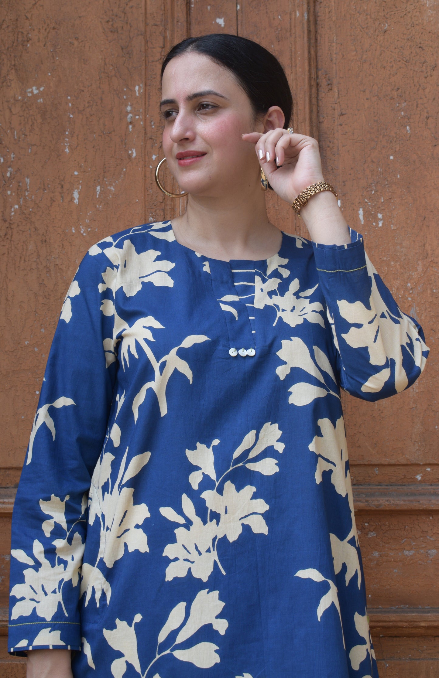 Blue Floral Co-Ord Set