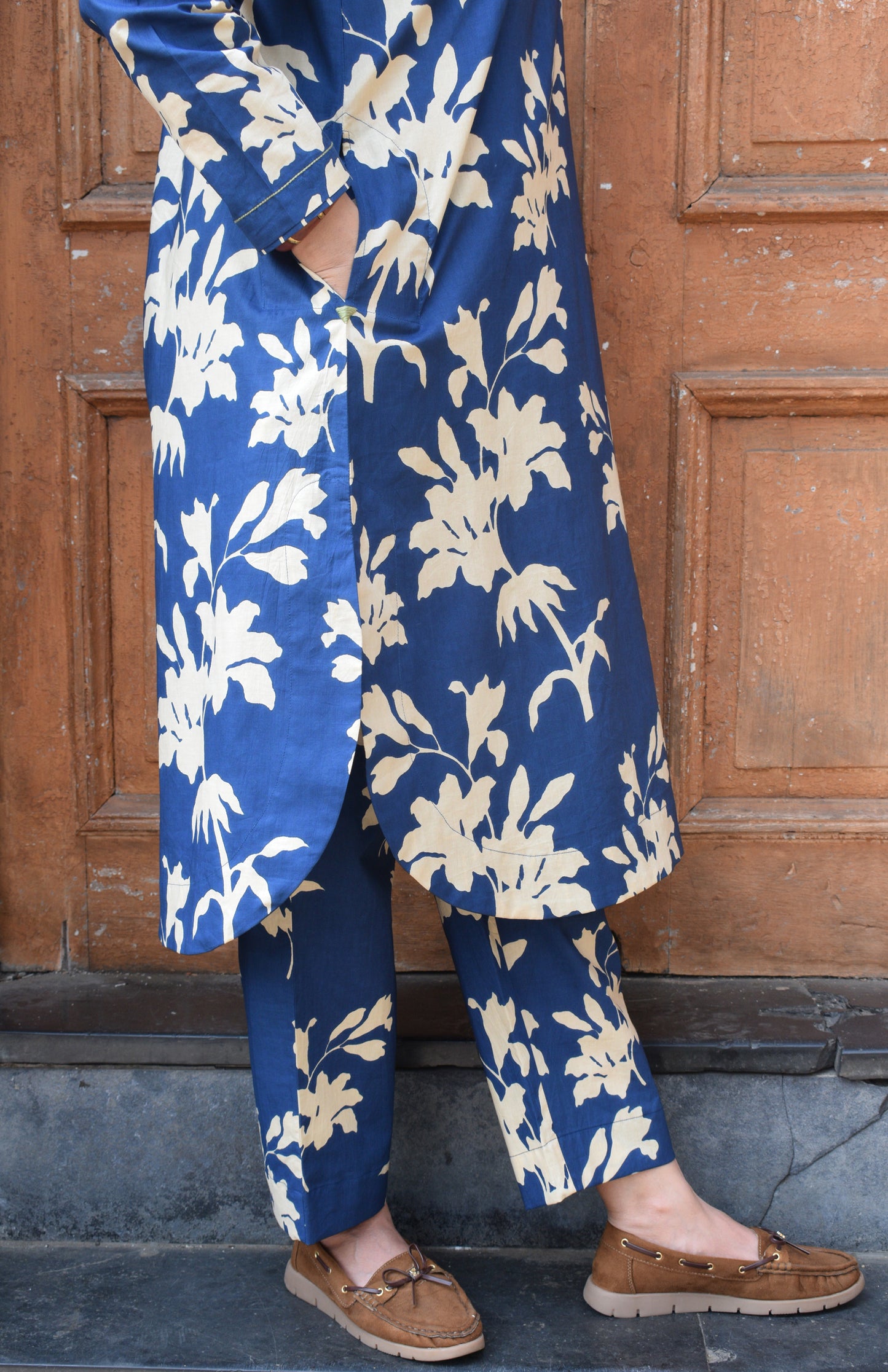 Blue Floral Co-Ord Set