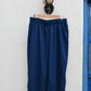 Midnight blue A line Cotton Kurta with Panels and Blue pyjama