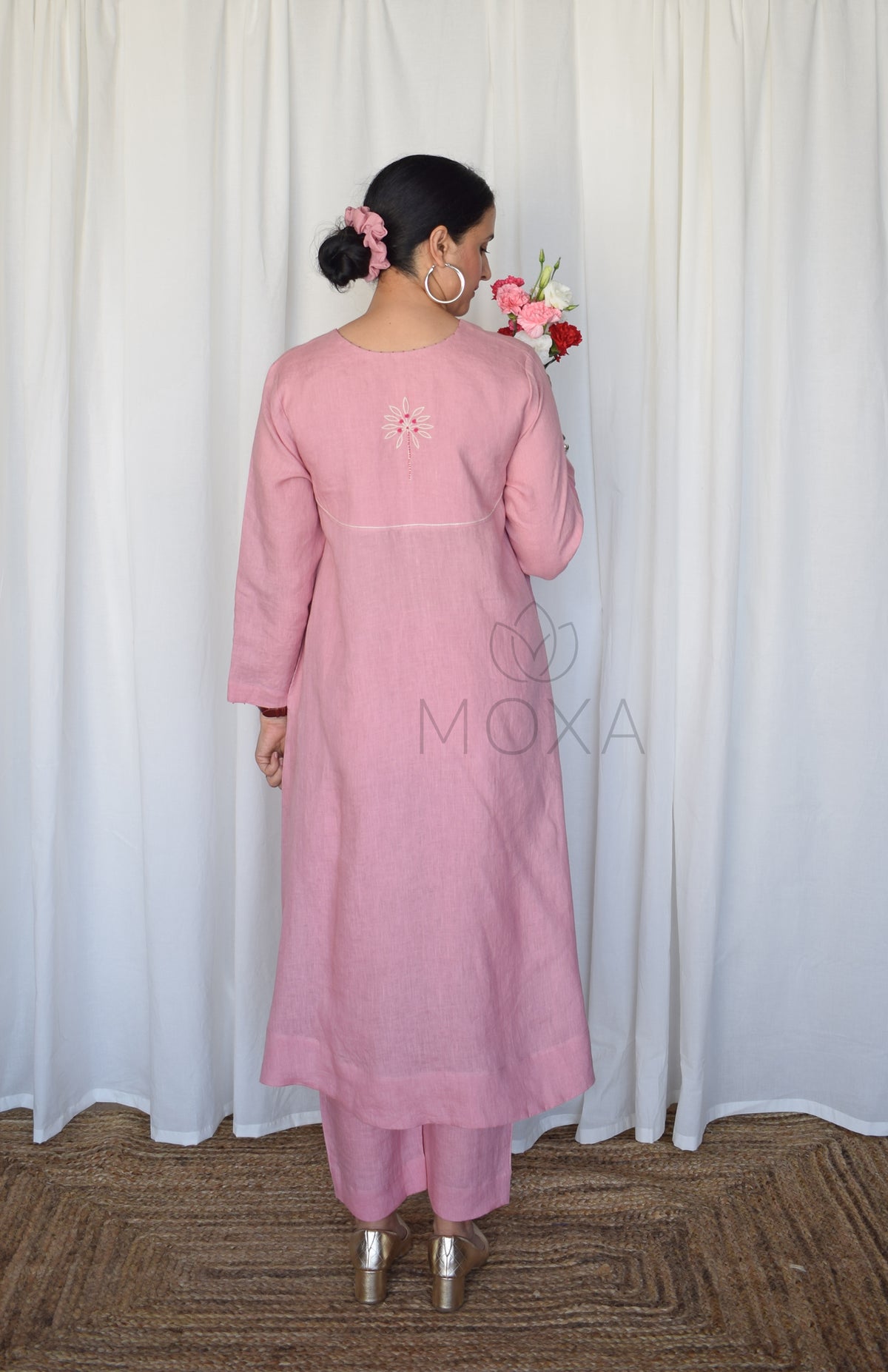 Blush Pink Linen Pants