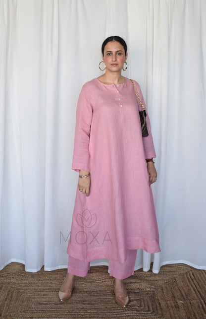 Blush Pink Linen Pants