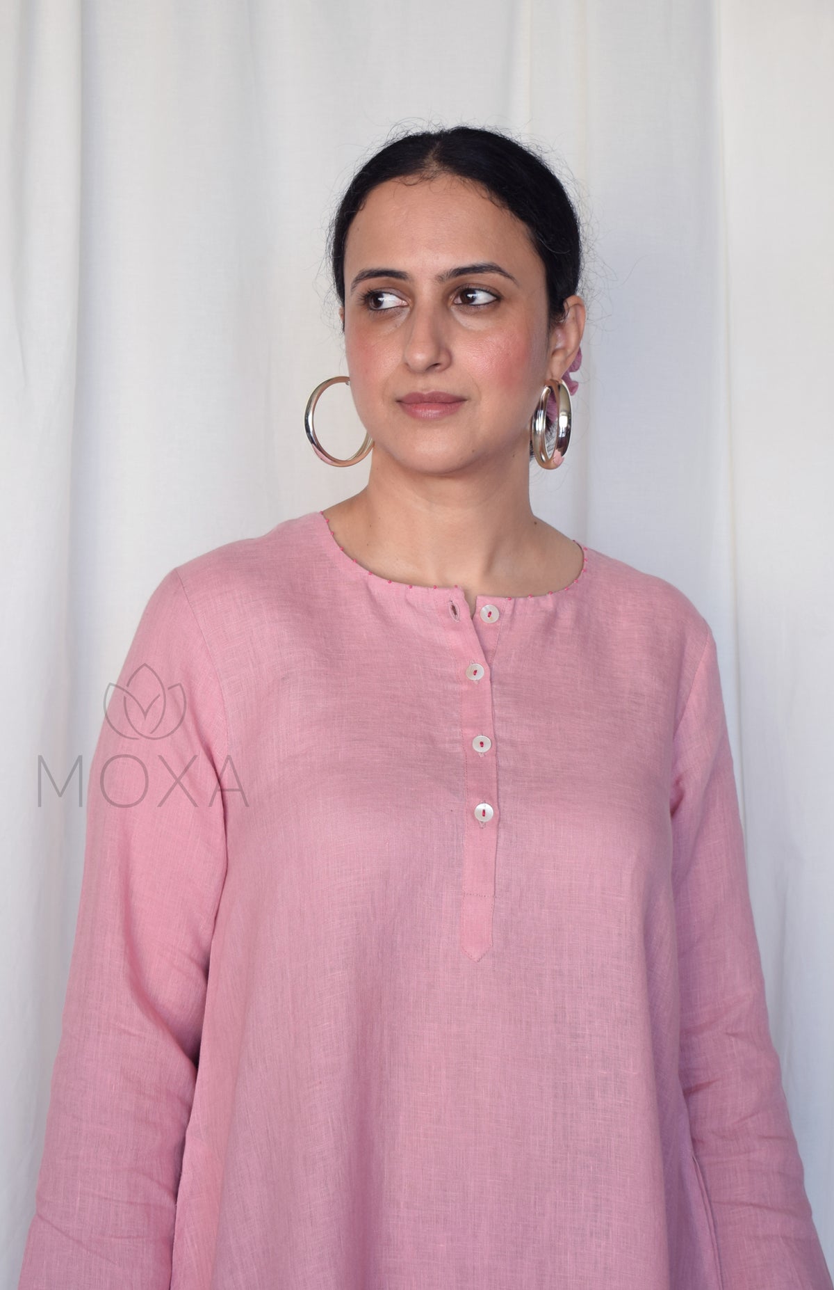 Blush Pink Linen Co-Ord Set