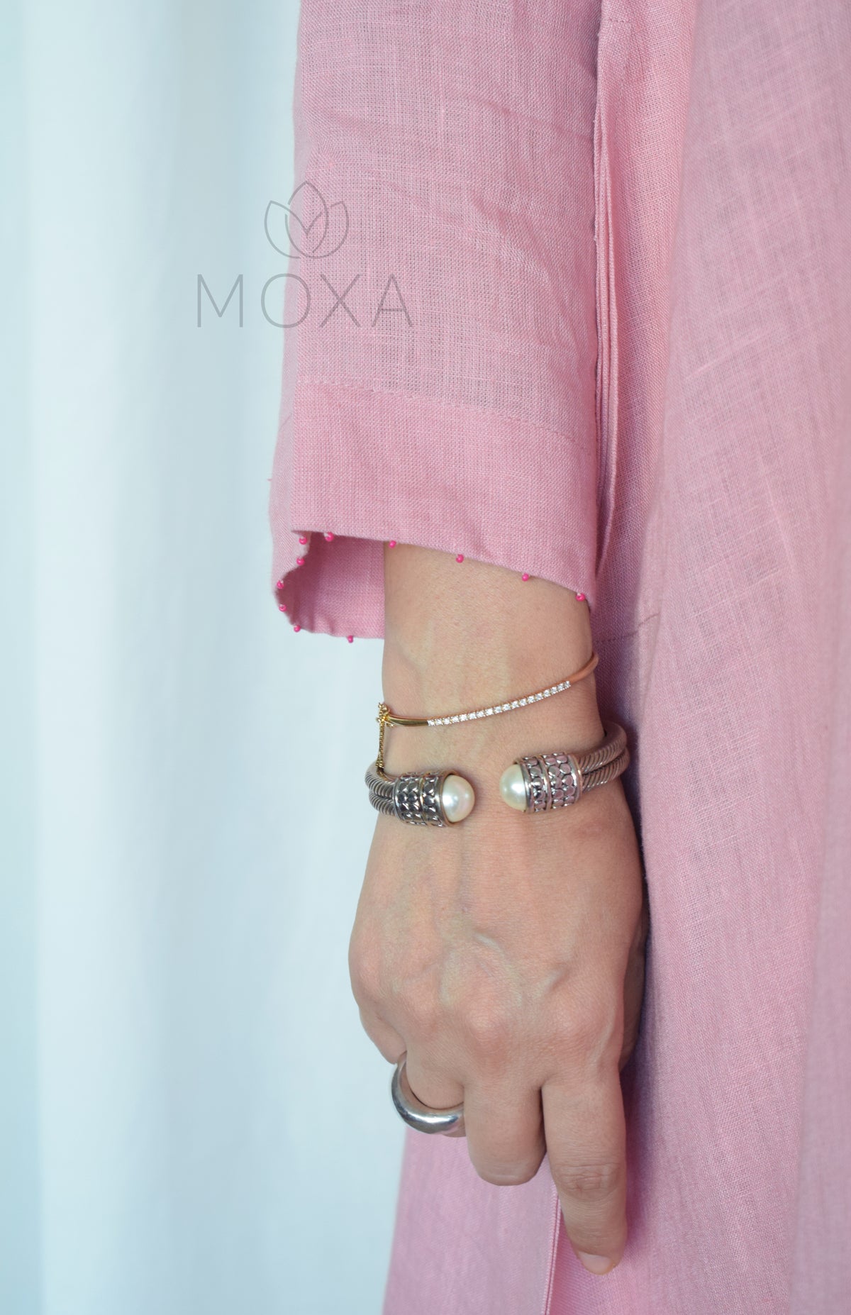 Blush Pink Linen Co-Ord Set