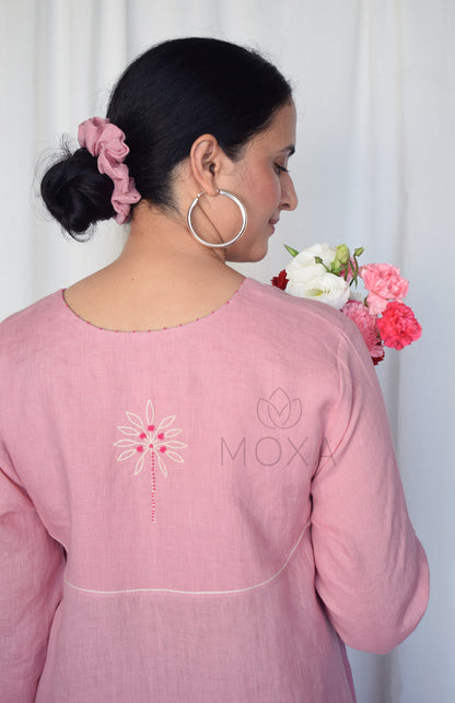 Blush Pink Linen Co-Ord Set