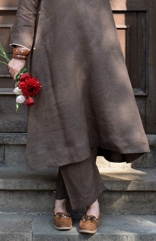 Walnut Brown Linen pants