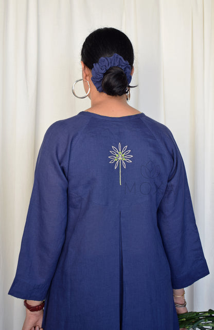 Denim Blue Linen Co-Ord Set