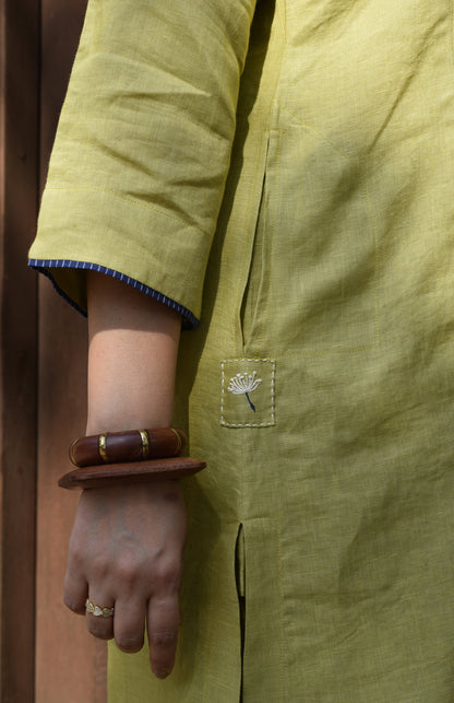 Fresh Lime Linen Co Ord Set