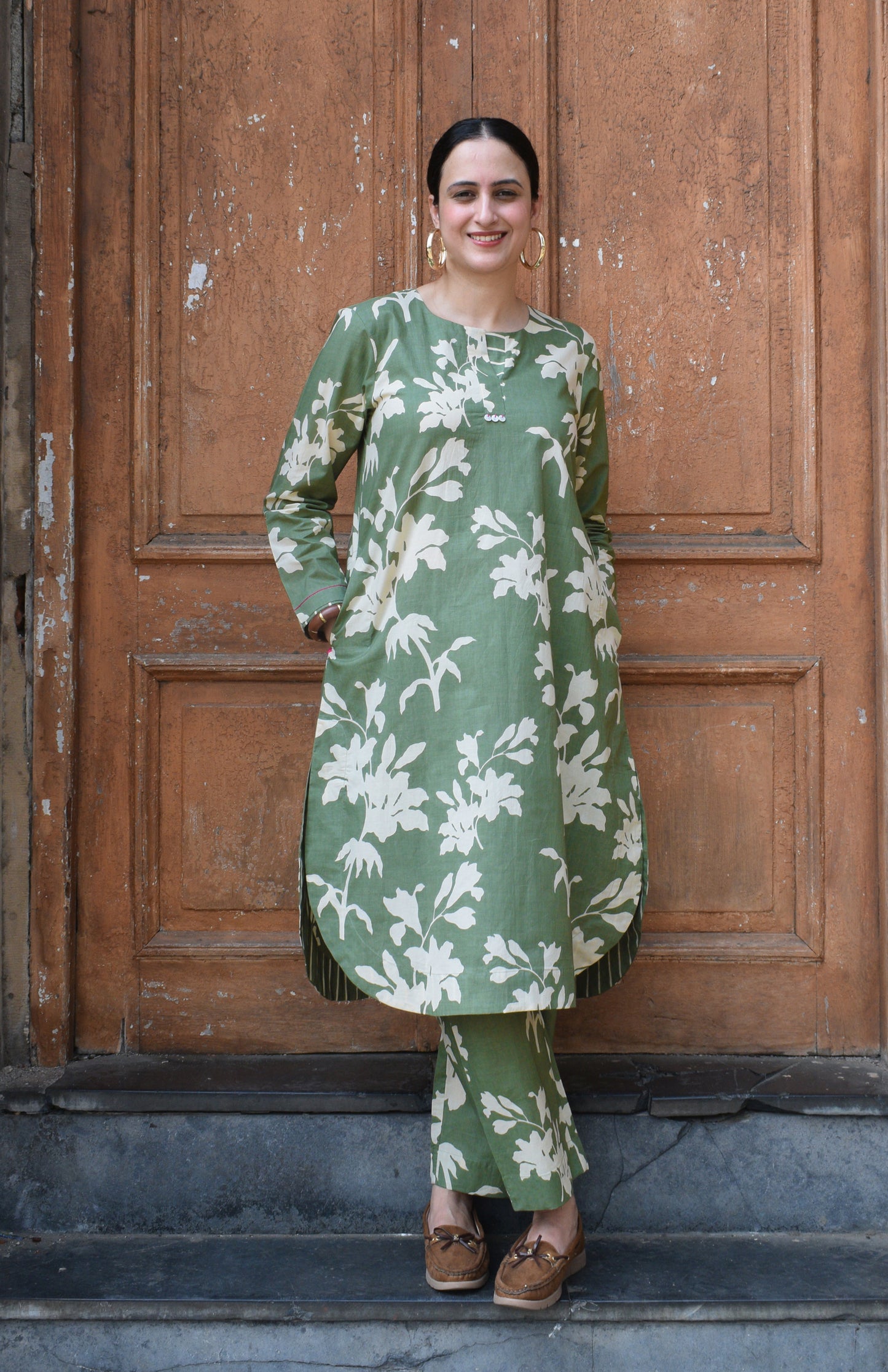 Green Floral Co-Ord Set