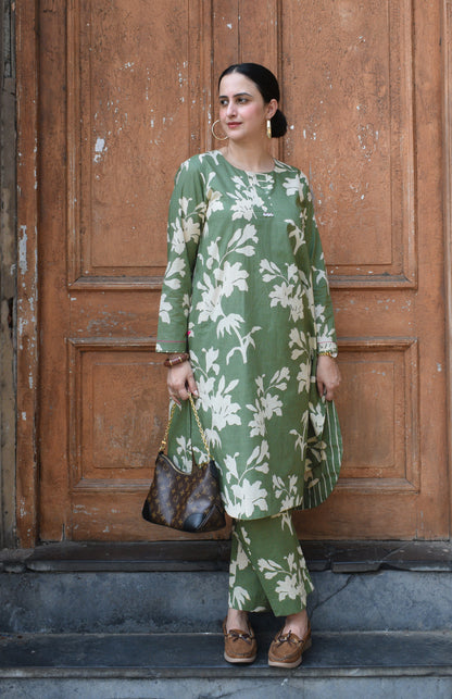 Green Floral Co-Ord Set