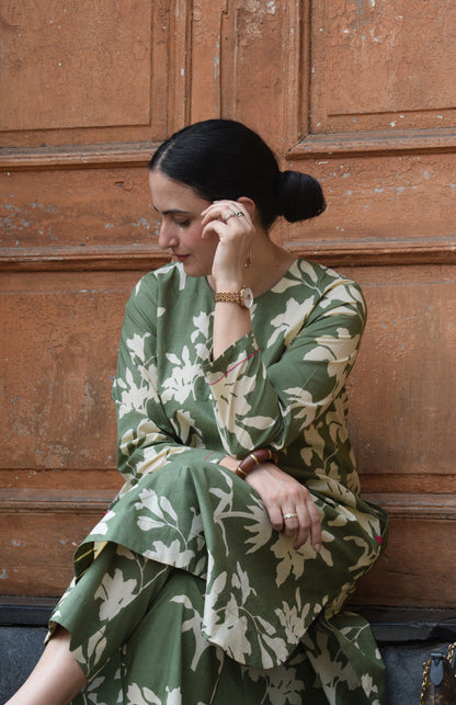Green Floral Co-Ord Set