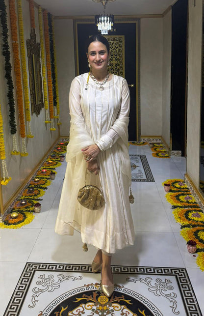 Noor Kalidar Chanderi Kurta and Pyjama Set with Dupatta