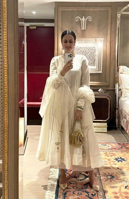 Noor Kalidar Chanderi Kurta and Pyjama Set with Dupatta