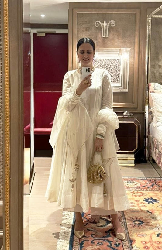 Noor Kalidar Chanderi Kurta and Pyjama Set with Dupatta