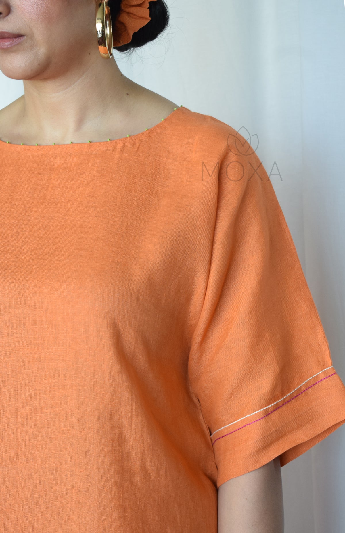 Rust Orange Linen Co-Ord Set