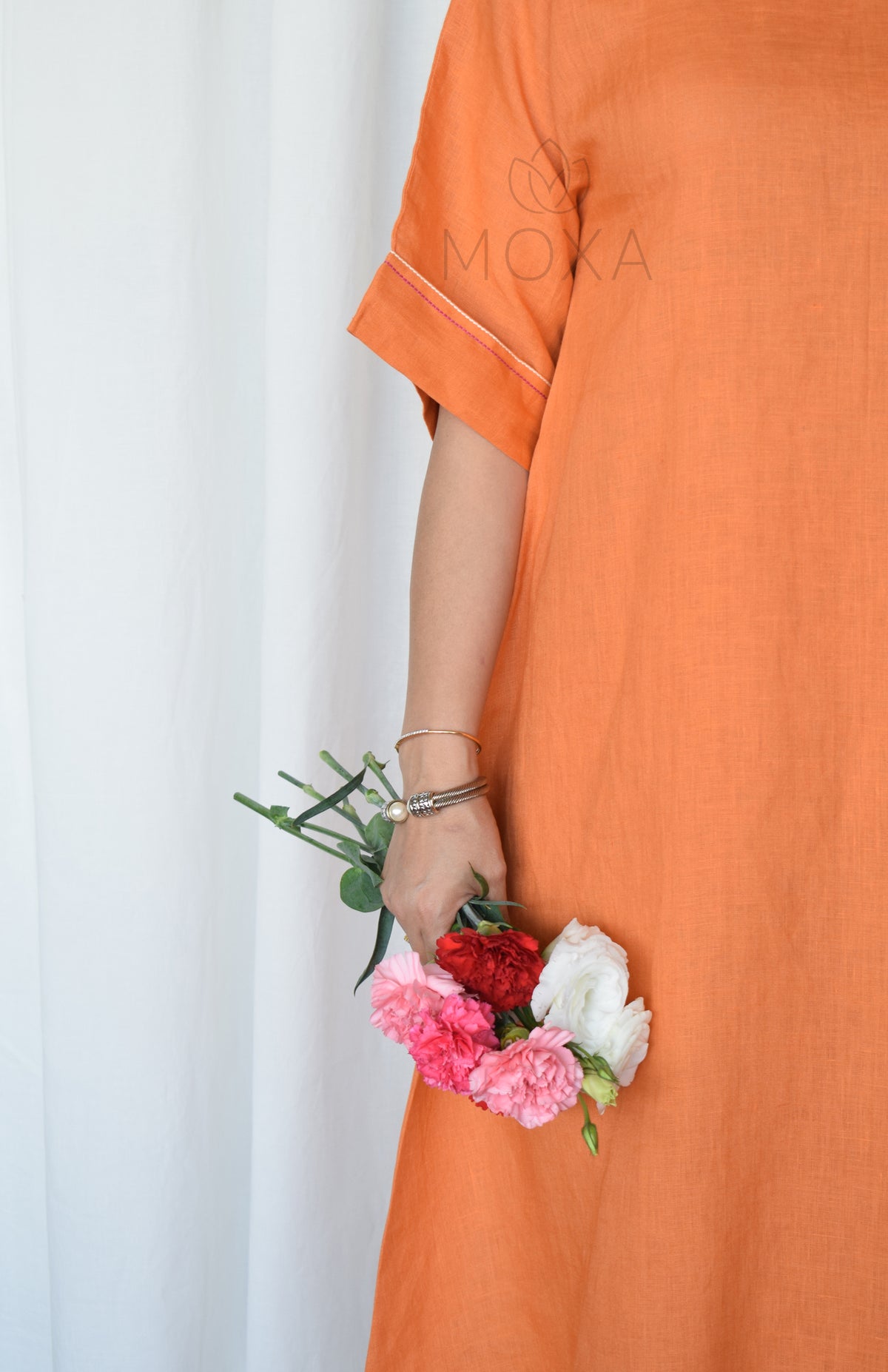 Rust Orange Linen Co-Ord Set