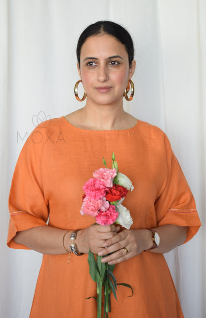 Rust Orange Linen Co-Ord Set