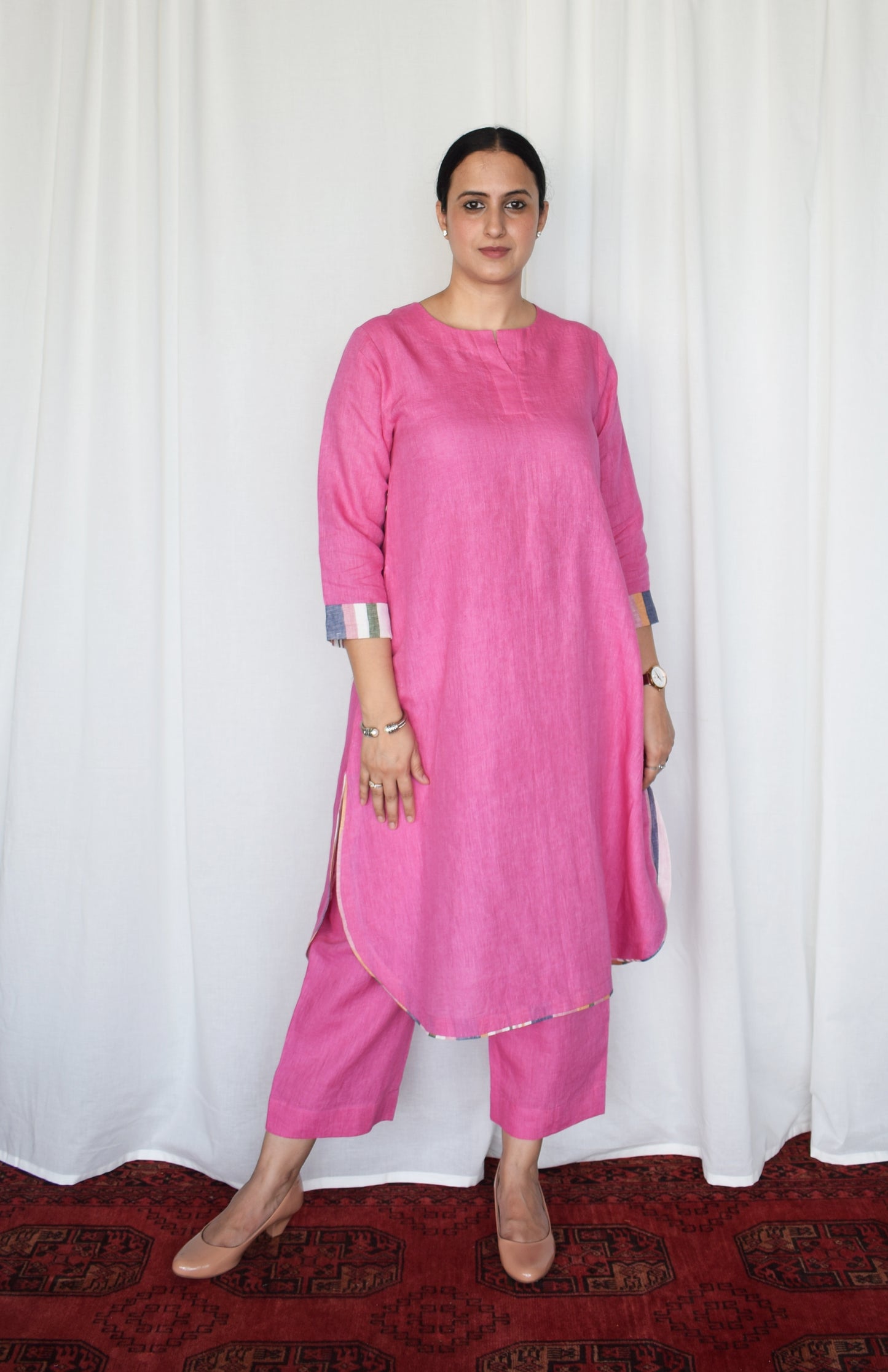 Orchid Pink Linen Co-ord Set