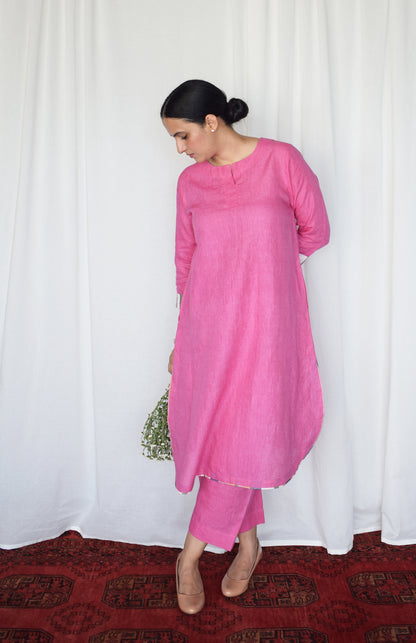 Orchid Pink Linen Co-ord Set