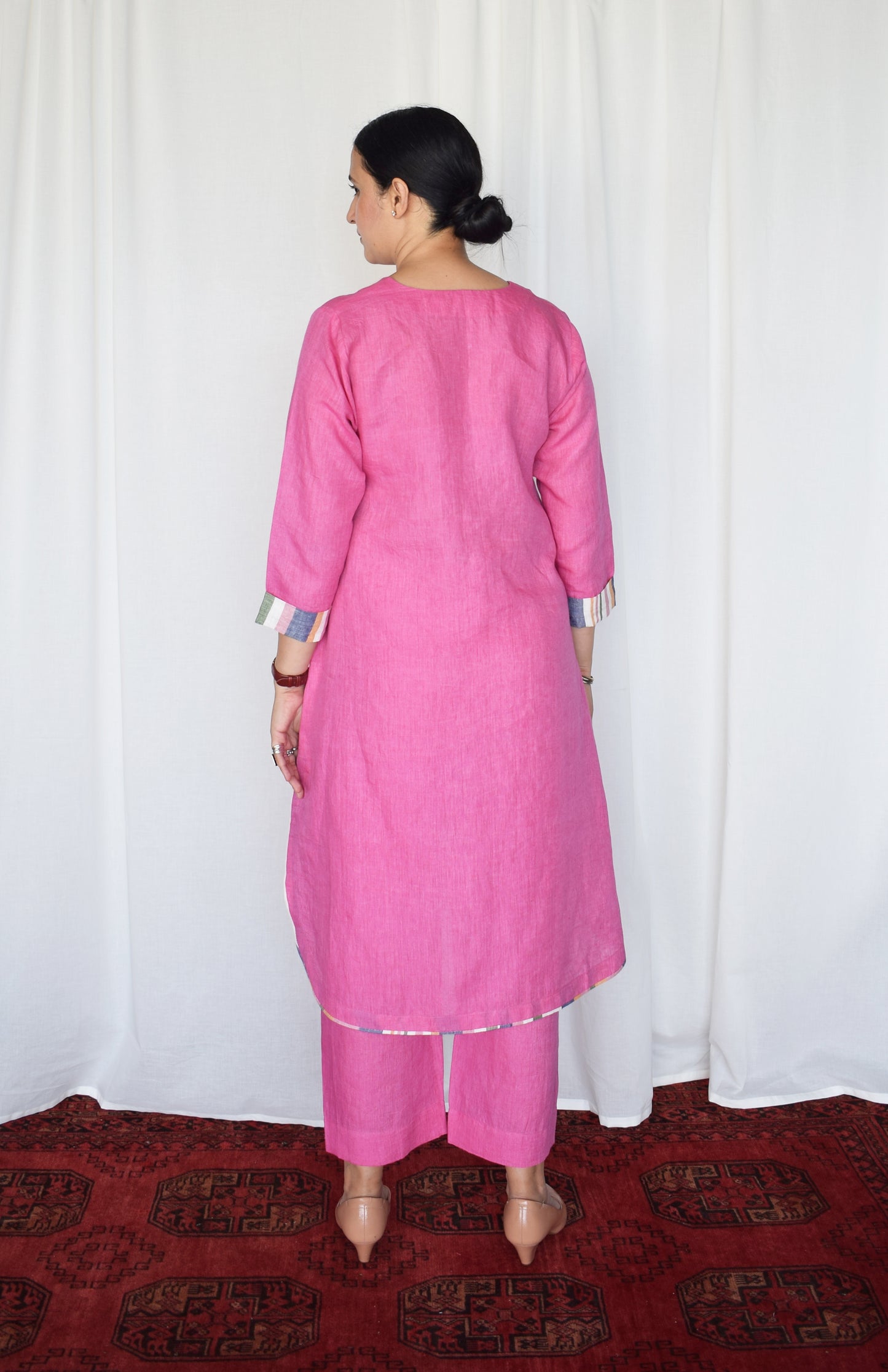 Orchid Pink Linen Co-ord Set