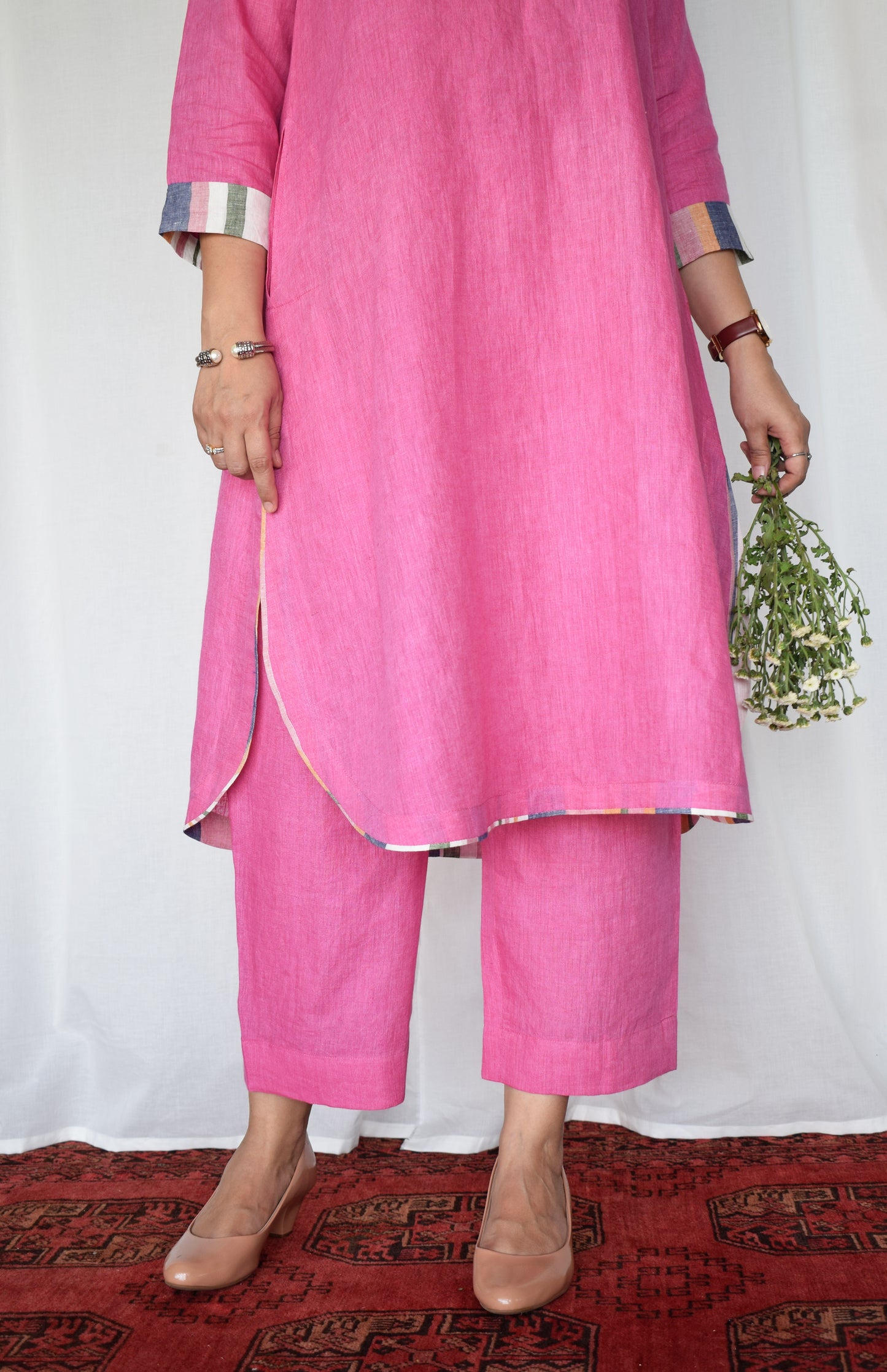 Orchid Pink Linen Co-ord Set