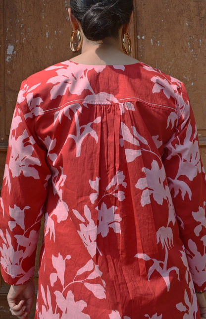 Red Floral Co-Ord Set