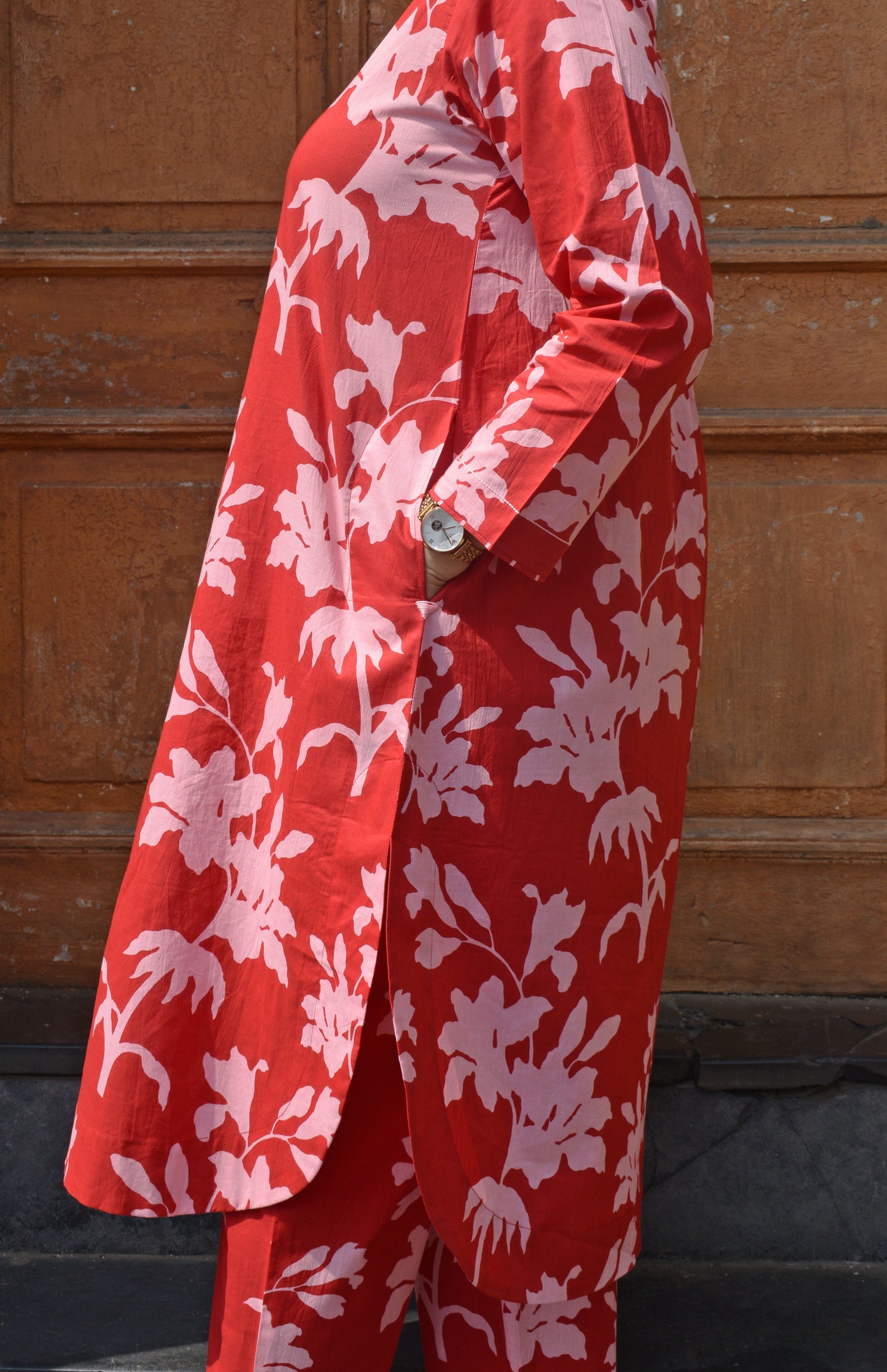 Red Floral Co-Ord Set