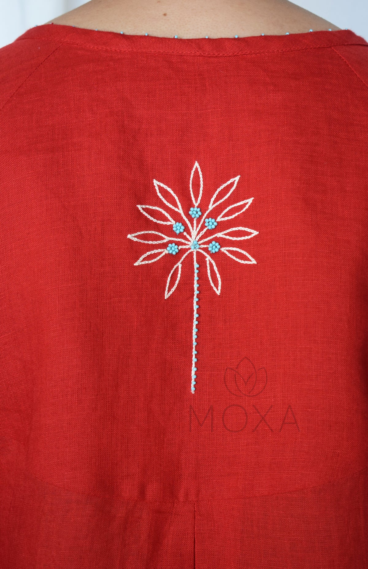 Scarlet Red Linen Co-Ord Set