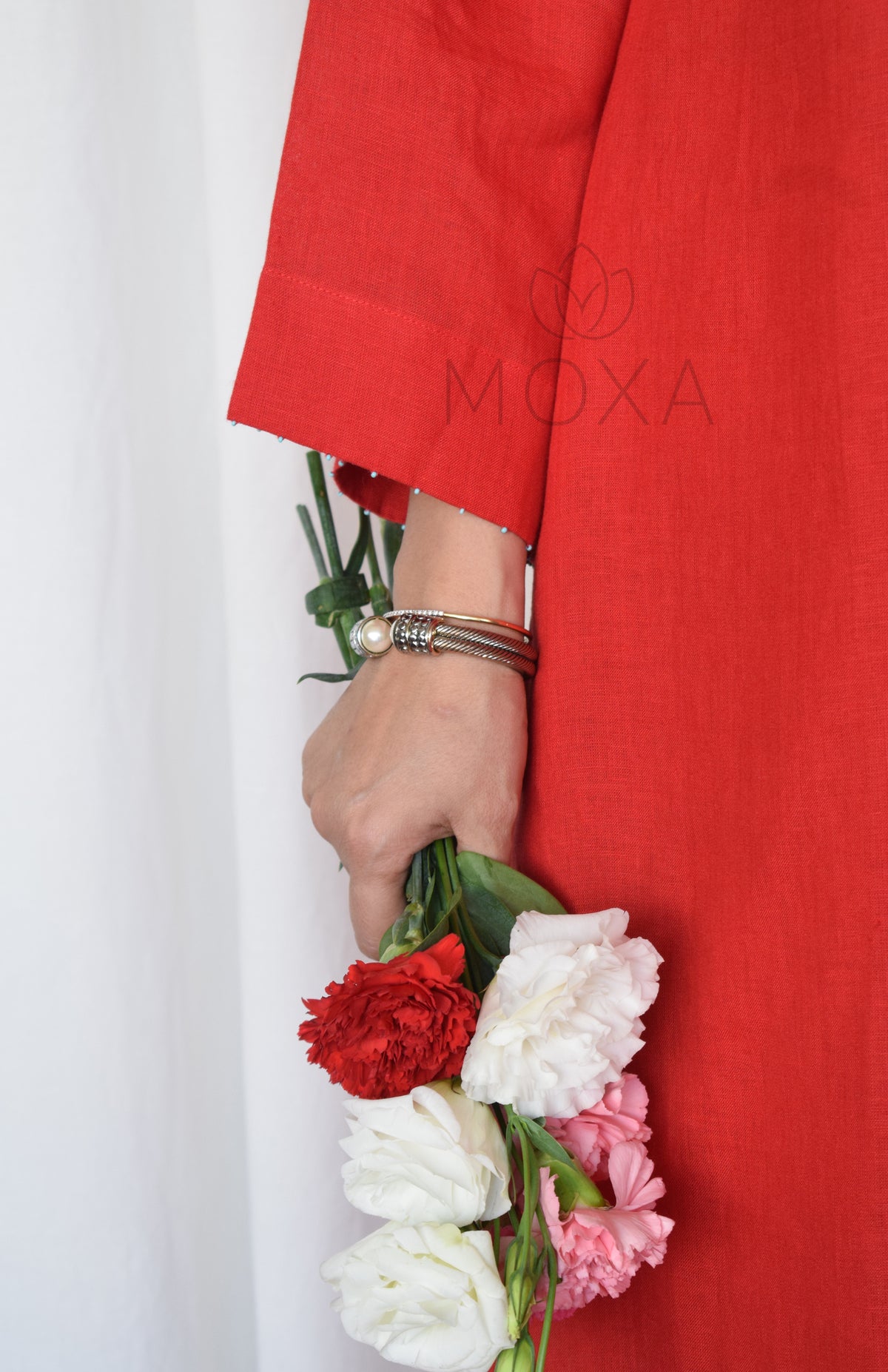 Scarlet Red Linen Co-Ord Set